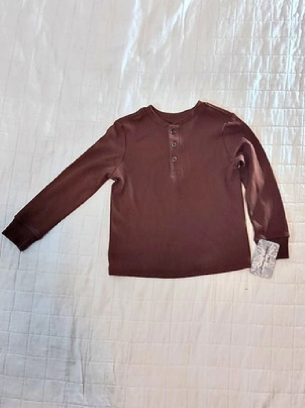 Tommy Bahama Port Oasis Long-Sleeve Henley Brown Cardigan
